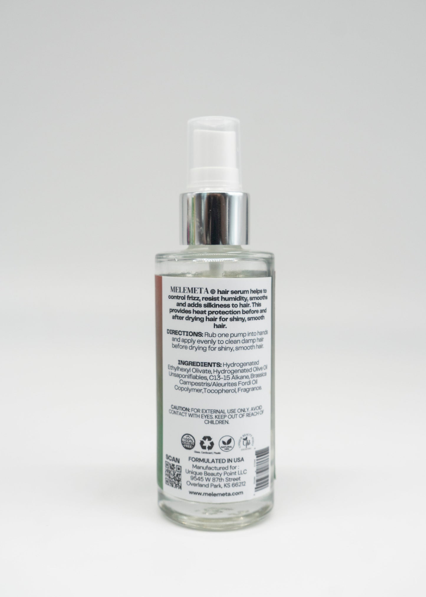 MELEMETA© Anti-Frizz Hair Serum - 3 FL OZ