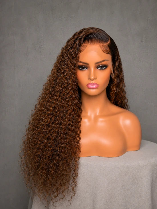 MELEMETA© HONEY BROWN DEEP CURL  13X4